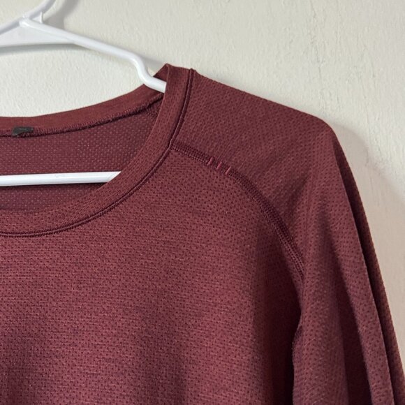 Lululemon Long Sleeve Maroon - Picture 2 of 8